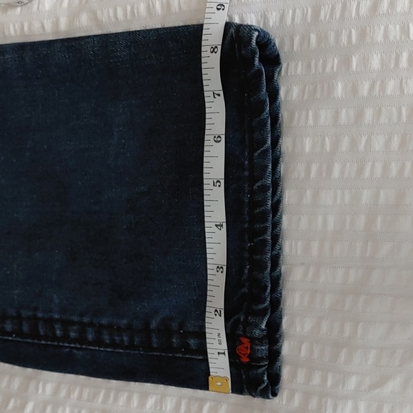 True Religion Mens Ricky Straight Leg Distressed Jeans with Flap, Style M859NWY1 - Picture 16 of 16